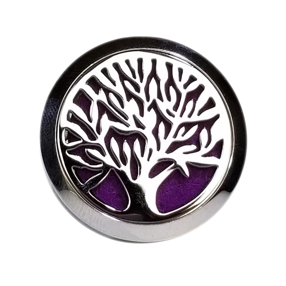Tree of Life Stainless Steel Essential Oil Car Diffuser Clip