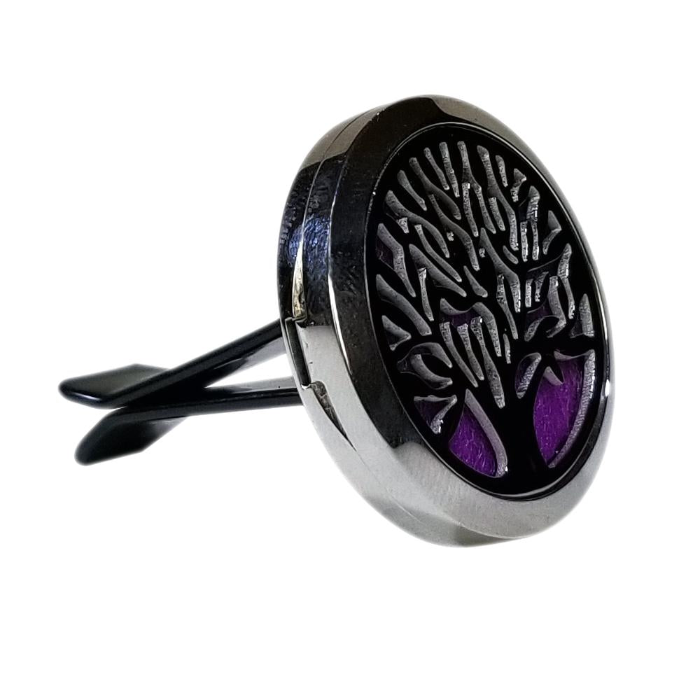 Tree of Life Stainless Steel Essential Oil Car Diffuser Clip