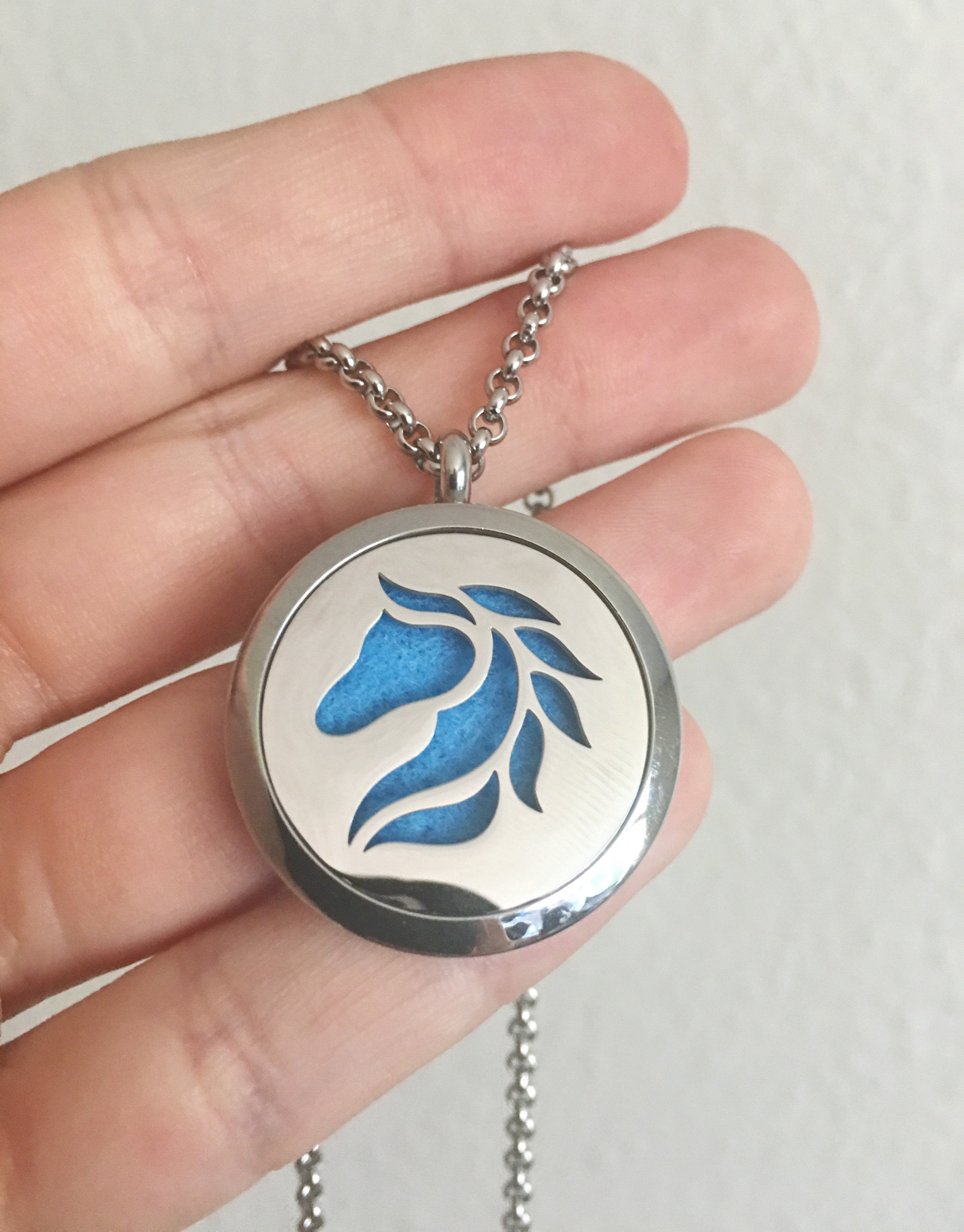 Stainless Steel Horse Essential Oil Necklace