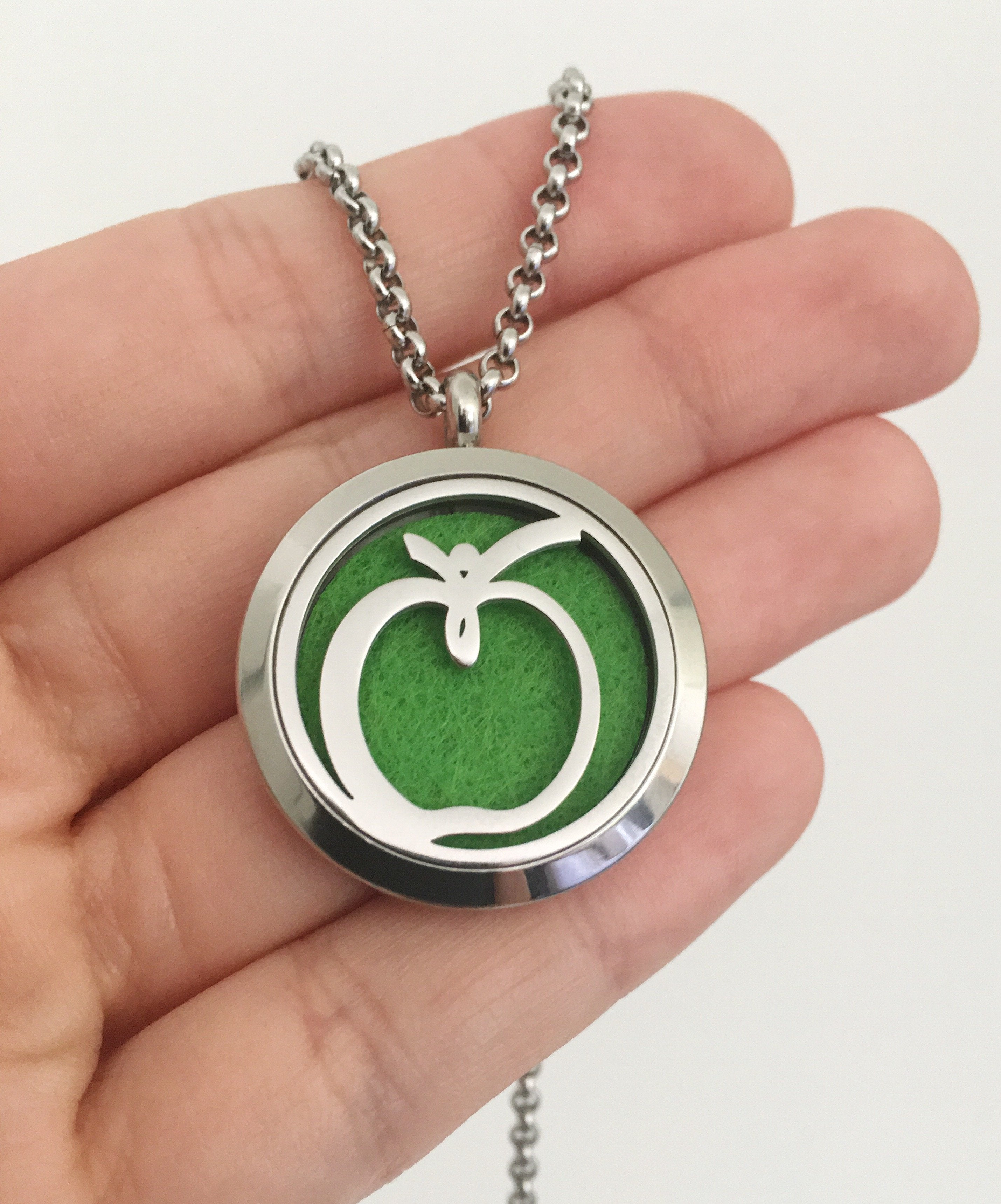 Victory in HealingStrong™ Stainless Steel Diffuser Necklace