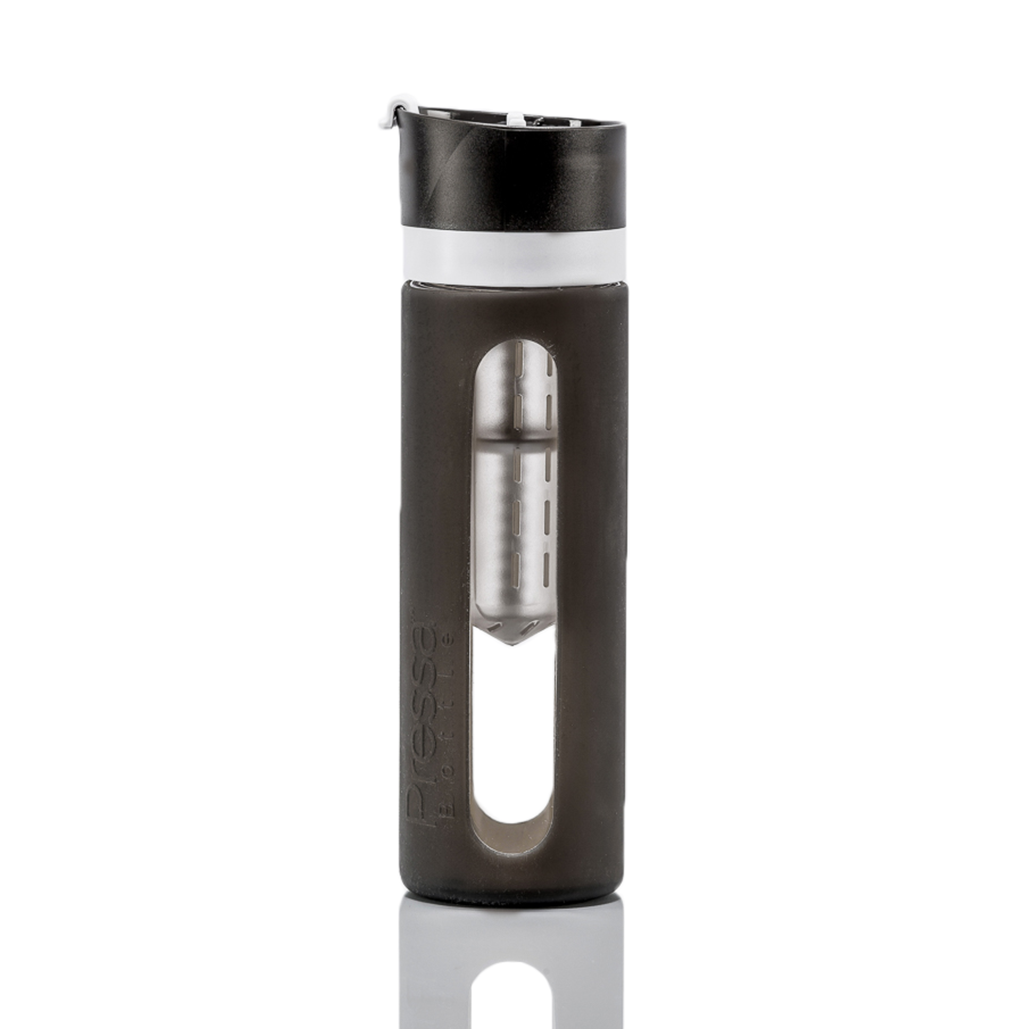 Pressa Bottle - Charcoal (Includes Bonus eBook "25 Fruit Infusion Water Recipes", a $7 value)