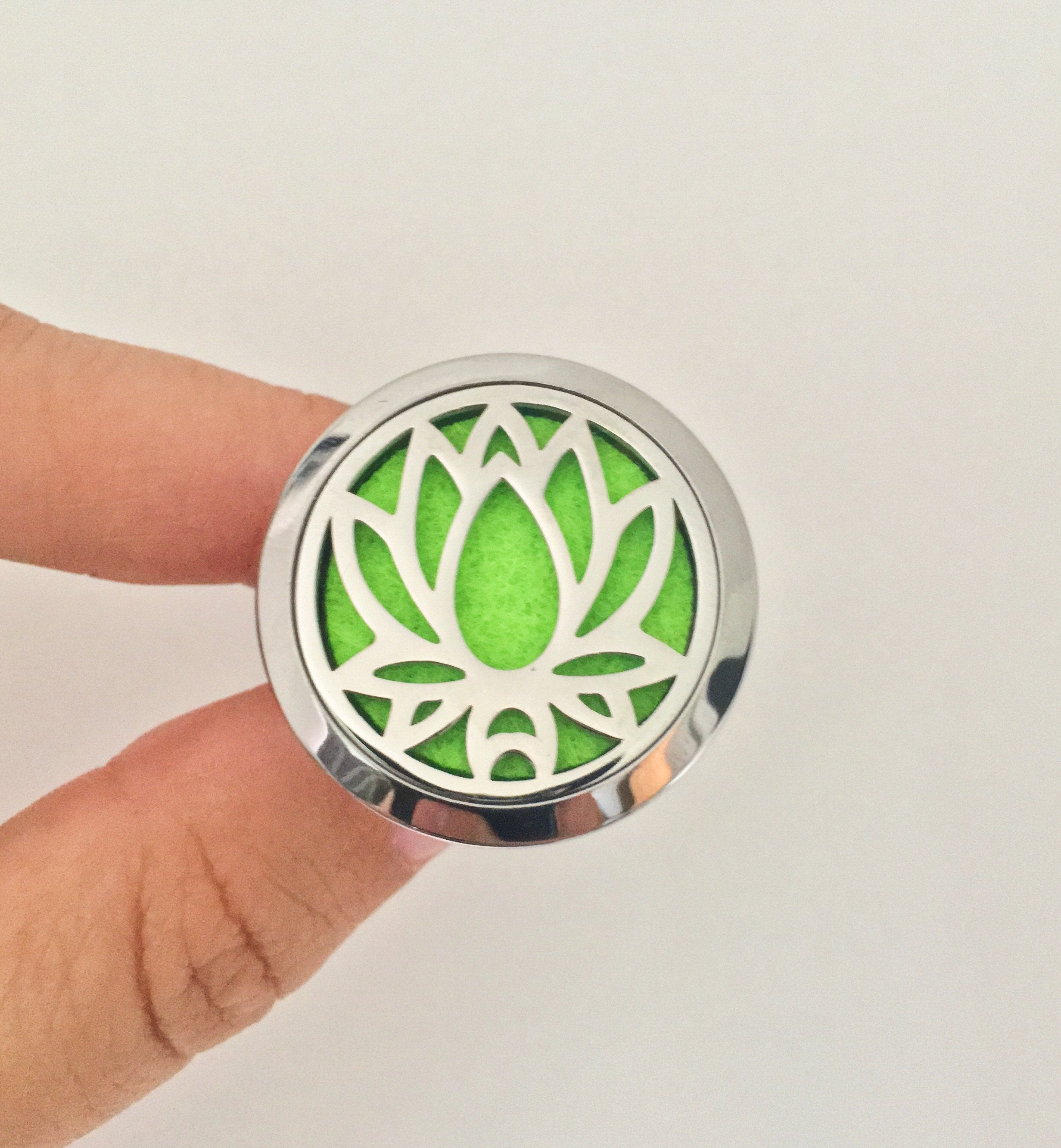 Stainless Steel Lotus Essential Oil Car Diffuser Clip