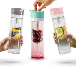 Pressa Bottle - Pink (Includes Bonus eBook "25 Fruit Infusion Water Recipes", a $7 value)