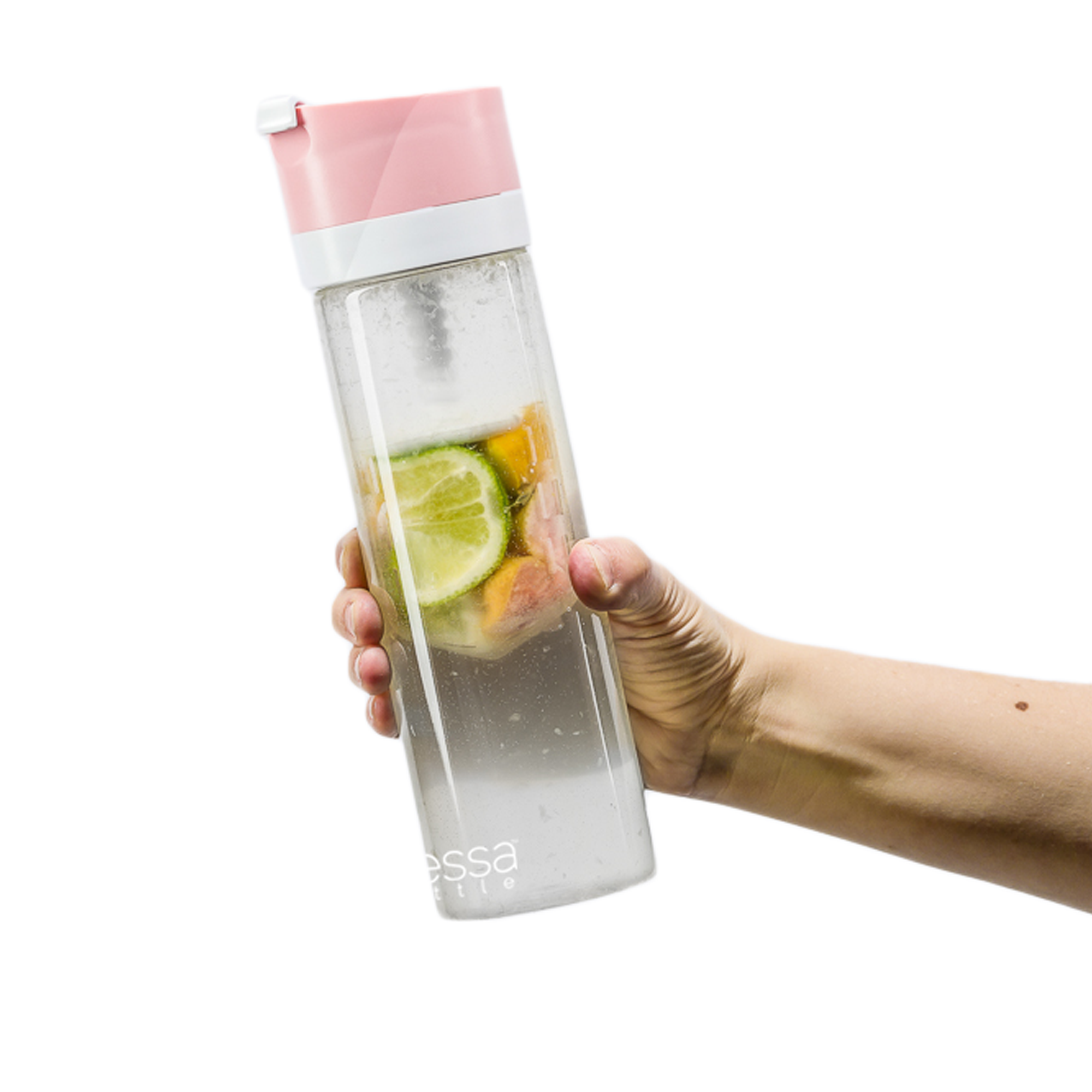 Pressa Bottle - Pink (Includes Bonus eBook "25 Fruit Infusion Water Recipes", a $7 value)