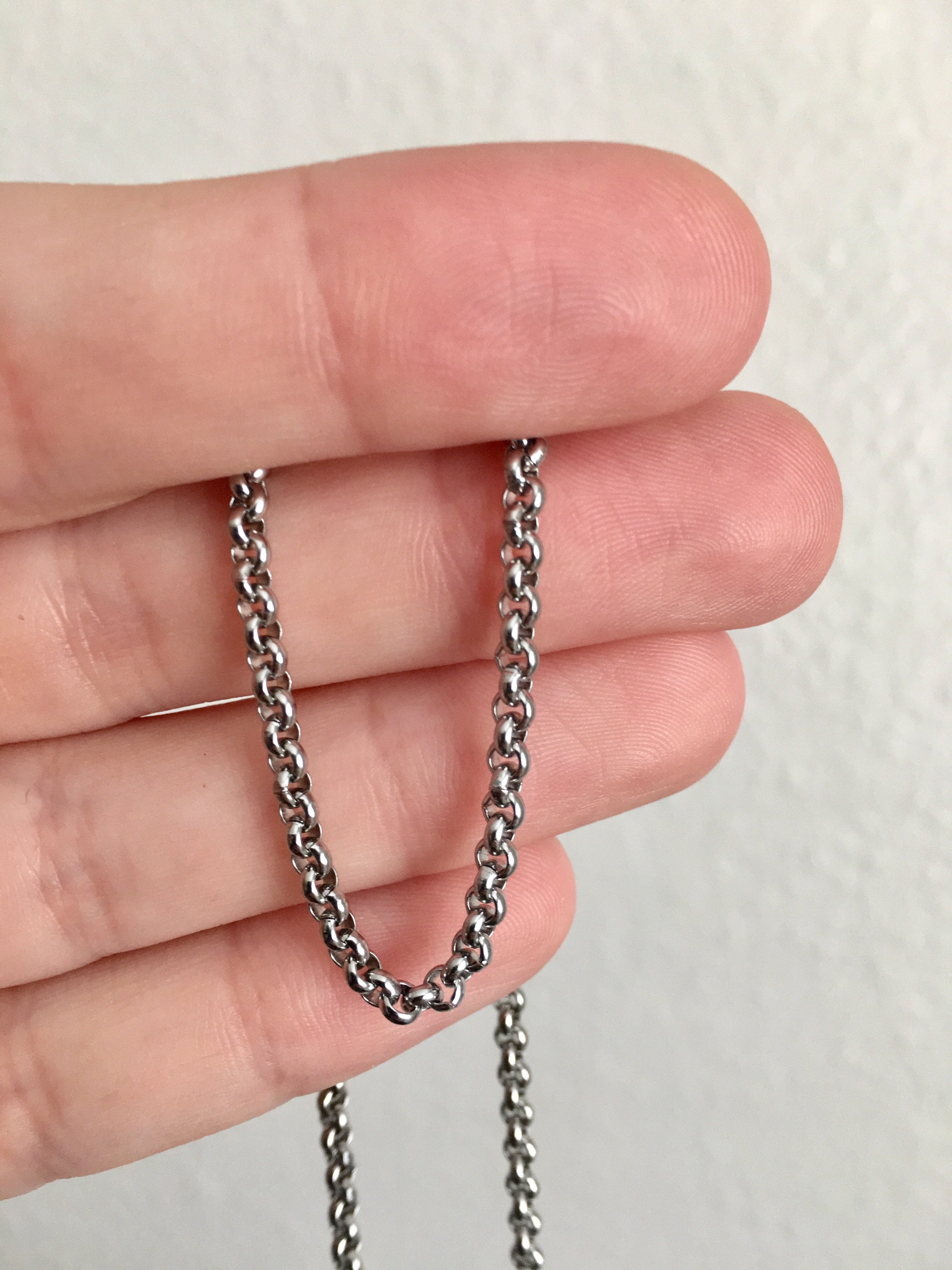 Premium 22" Stainless Steel Link Chain