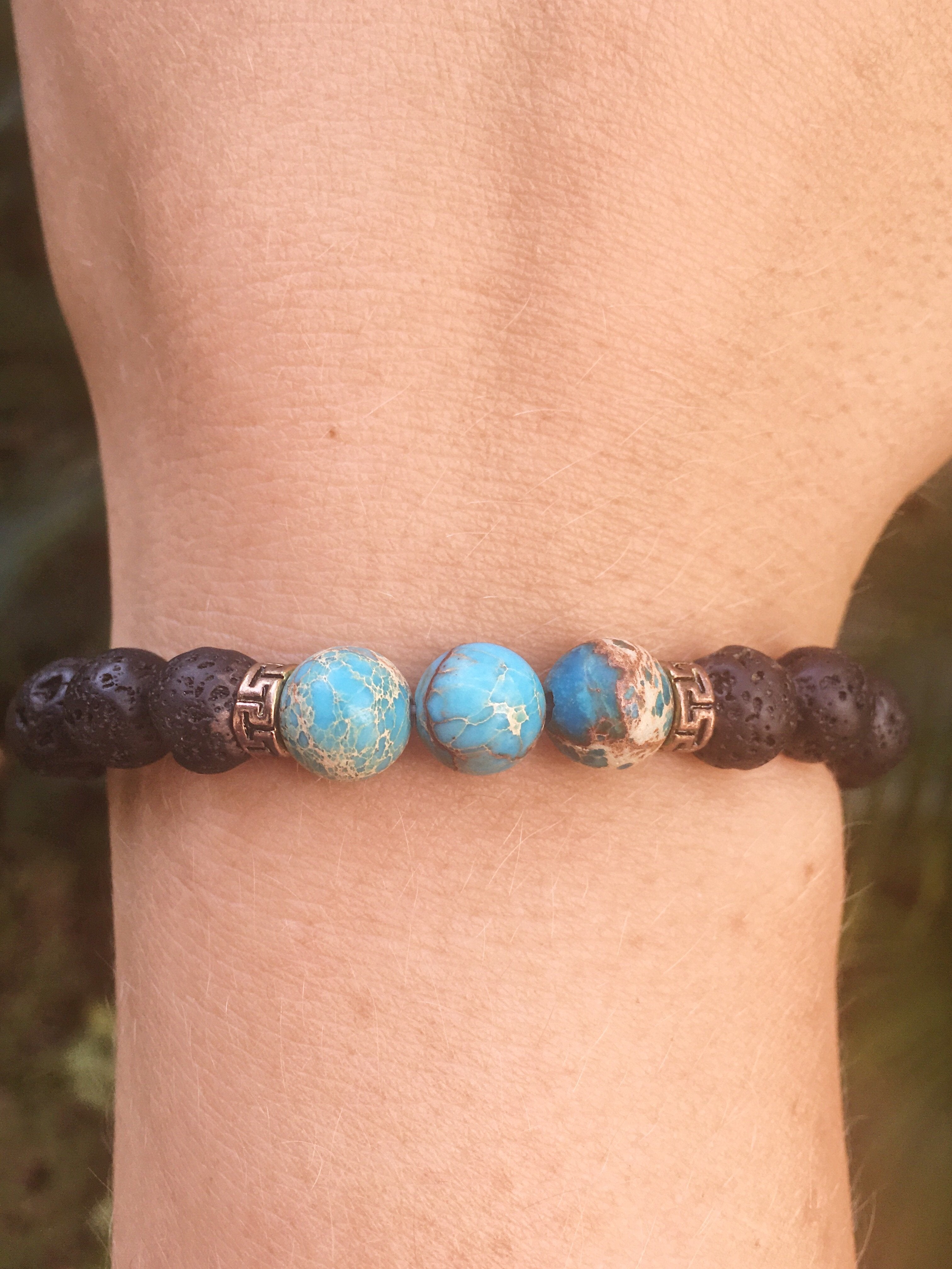 Turquoise Lava Stone Diffuser Bracelet