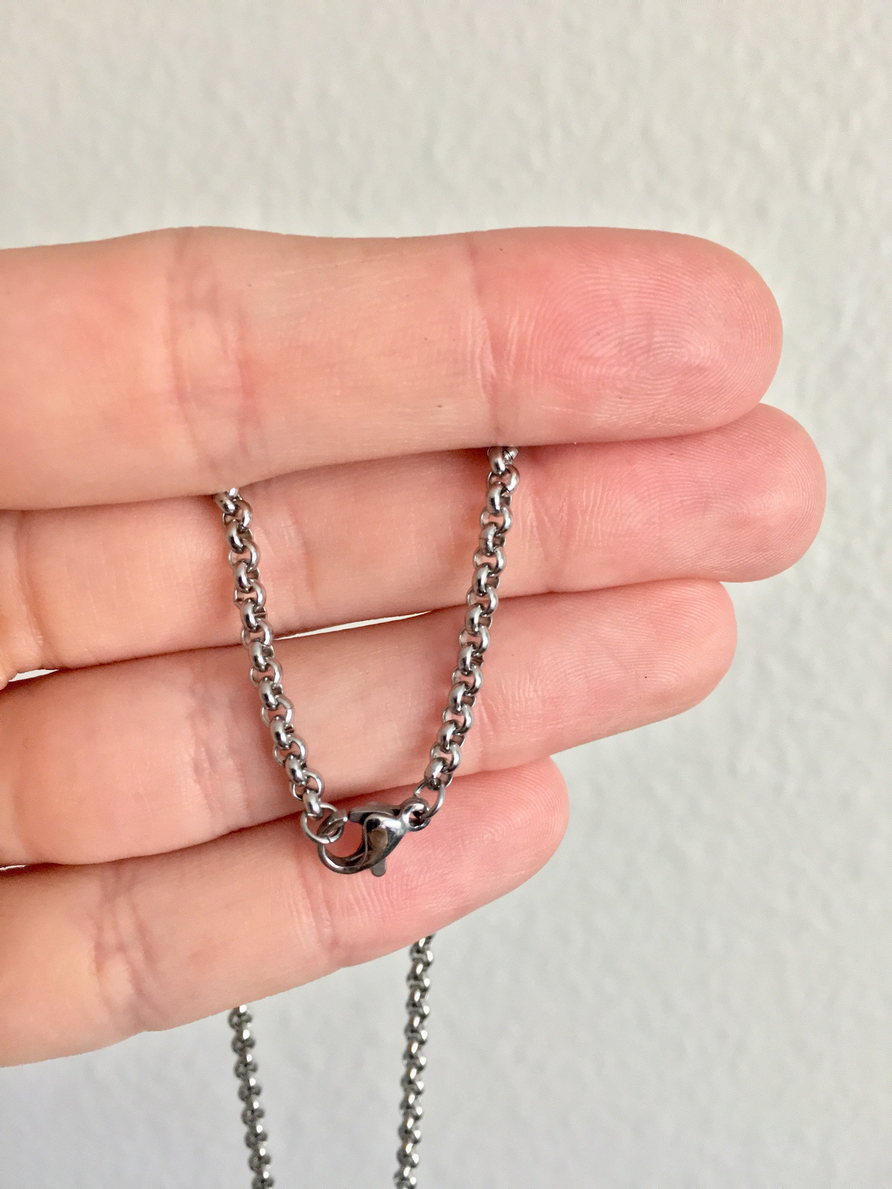 Premium 22" Stainless Steel Link Chain