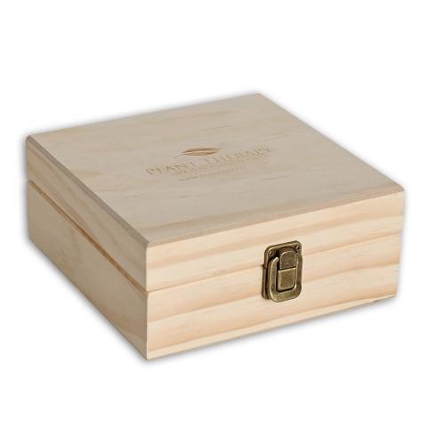 25 Count (Plant Therapy Logo) Wooden Essential Oil Organizer Storage Box (5-15 ml Bottles)