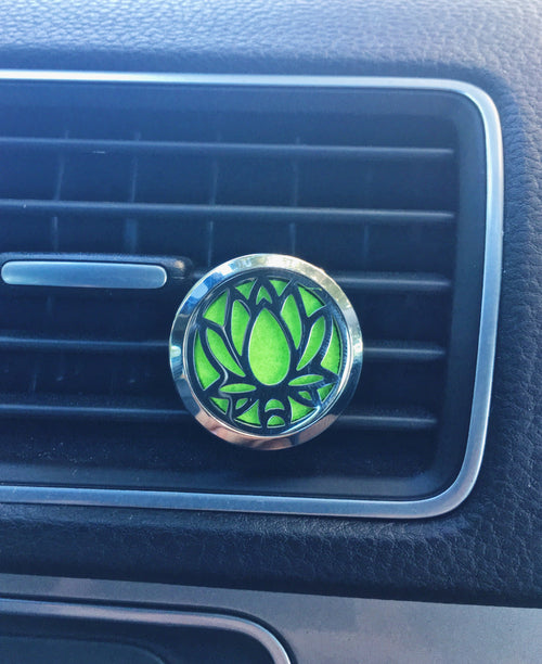 Stainless Steel Lotus Essential Oil Car Diffuser Clip