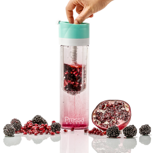 Pressa Bottle - Seafoam (Includes Bonus eBook "25 Fruit Infusion Water Recipes", a $7 value)